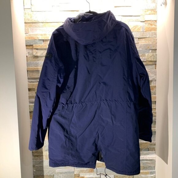 KENNETH COLE Crinkle Hooded Midweight Coat - Picture 5 of 7